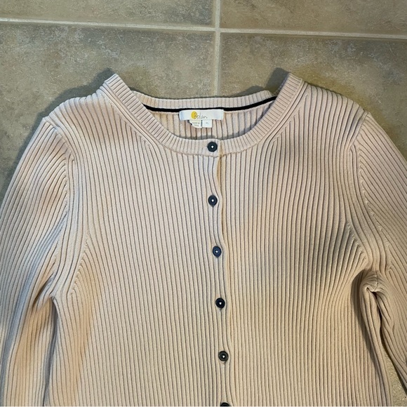 Boden Ribbed Detail Cardigan, Rope XL - Picture 9 of 14